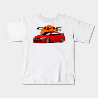 Civic SI red candy Kids T-Shirt